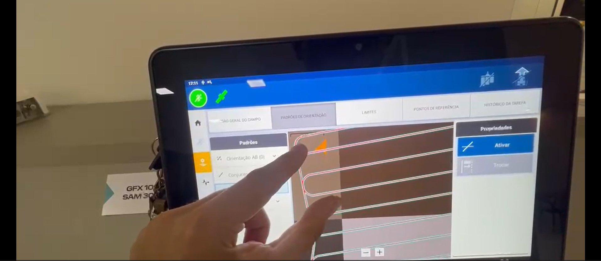 Activating the guidance lines in the Guidance Patterns tab
